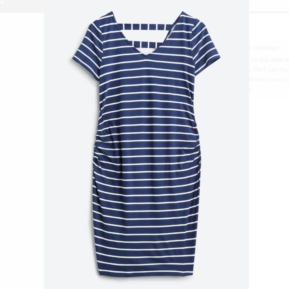 FULL MOON Sophy Maternity Back Detail Knit Dress